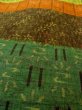 Photo8: Mint N0509V Vintage Japanese women   Multi Color TSUMUGI pongee / Silk. Flower,   (Grade A) (8)