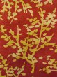 Photo5: N0510C Vintage Japanese women   Vermilion KOMON dyed / Silk. Tree   (Grade B) (5)