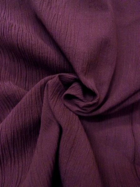 Photo10: N0513E Brand new 【Size 4L】 Japanese  Purplish Dark Red Men's Yukata / Cotton.  Made in China, Crepe de chine texture  (Grade A+) (10)