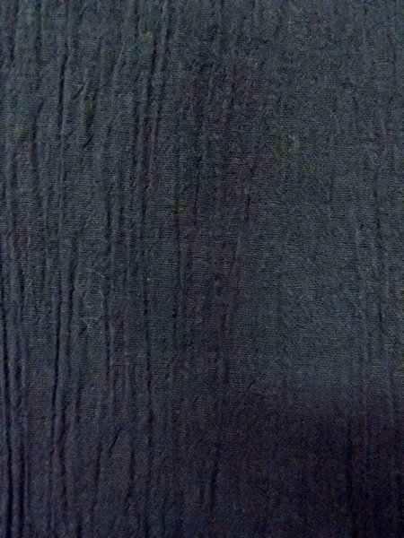 Photo5: N0513F Brand new 【Size 5L】 Japanese   Black Men's Yukata / Cotton.  Made in China, Crepe de chine texture  (Grade A+) (5)