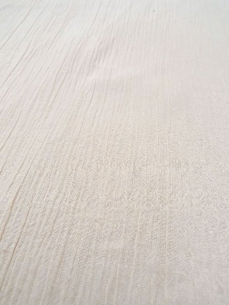 Photo7: N0513I Brand new 【Size 5L】 Japanese   Beige Men's Yukata / Cotton.  Made in China, Crepe de chine texture  (Grade A+) (7)