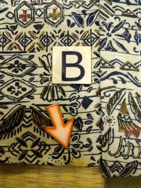 Photo15: N0529K Vintage Japanese women  Pale Green HAORI short jacket / Silk. Flower,   (Grade C) (15)