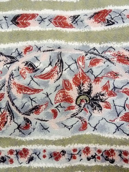 Photo6: Mint N0529O Vintage Japanese women   Multi Color HAORI short jacket / Silk. Chinese flower,   (Grade A) (6)