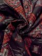 Photo11: Mint N0529P Vintage Japanese women   Black OSHIMA-TSUMUGI / Silk. Lozenges,   (Grade A) (11)