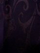 Photo6: N0529V Vintage Japanese women   Black MICHIYUKI outer coat / Silk. Chinese flower   (Grade B) (6)