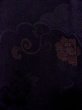 Photo6: N0529W Vintage Japanese women   Black MICHIYUKI outer coat / Silk. Peony,   (Grade B) (6)