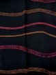 Photo3: N0529Z Vintage Japanese women   Black MICHIYUKI outer coat / Silk. Line   (Grade B) (3)