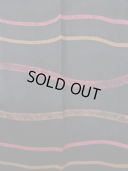 Photo4: N0529Z Vintage Japanese women   Black MICHIYUKI outer coat / Silk. Line   (Grade B) (4)