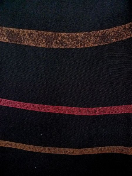 Photo6: N0529Z Vintage Japanese women   Black MICHIYUKI outer coat / Silk. Line   (Grade B) (6)