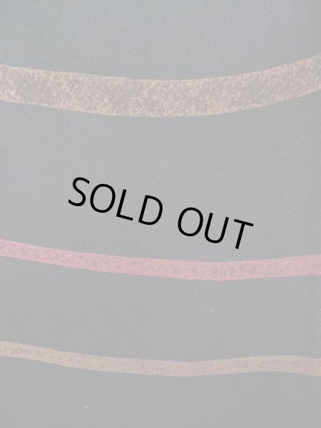 Photo6: N0529Z Vintage Japanese women   Black MICHIYUKI outer coat / Silk. Line   (Grade B) (6)