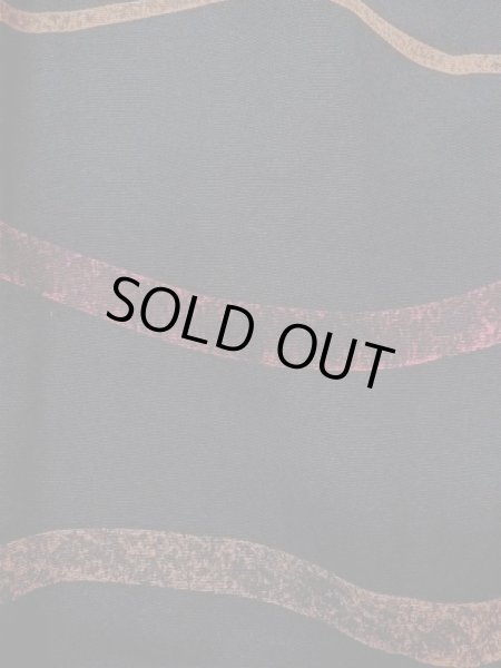 Photo7: N0529Z Vintage Japanese women   Black MICHIYUKI outer coat / Silk. Line   (Grade B) (7)