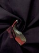 Photo12: N0530D Antique Japanese women   Black MICHIYUKI outer coat / Silk. Dapple pattern,   (Grade C) (12)