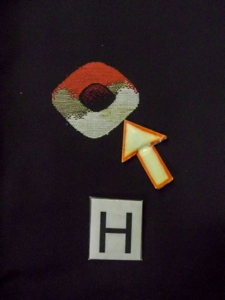 Photo21: N0530D Antique Japanese women   Black MICHIYUKI outer coat / Silk. Dapple pattern,   (Grade C) (21)