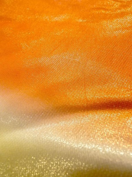 Photo18: N0605B Used Japanese women  Shiny Multi Color UCHIKAKE Wedding / Silk. Gradation   (Grade B) (18)