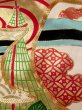 Photo18: N0605E Used Japanese women   Gold UCHIKAKE Wedding / Silk. SAKURA cherry blossom,   (Grade D) (18)