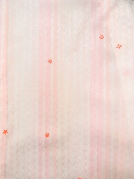Photo3: N0611D Vintage Japanese women   White JUBAN undergarment / Synthetic. Flower, Sleeves are missing  (Grade B) (3)