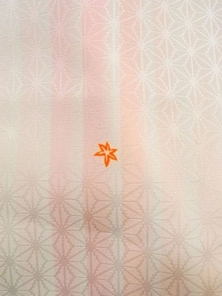 Photo7: N0611D Vintage Japanese women   White JUBAN undergarment / Synthetic. Flower, Sleeves are missing  (Grade B) (7)