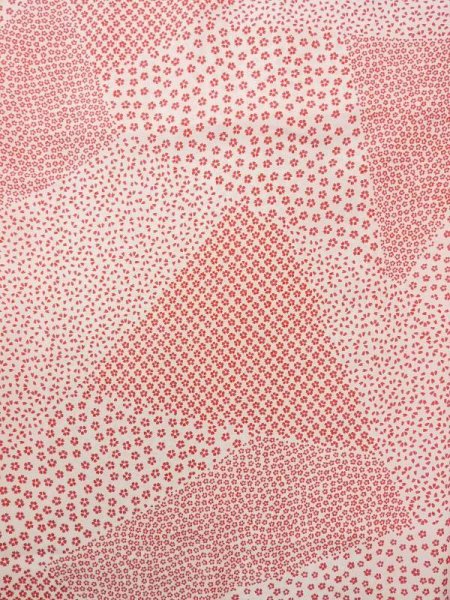 Photo4: N0611E Vintage Japanese women   White JUBAN undergarment / Synthetic. Flower   (Grade B) (4)