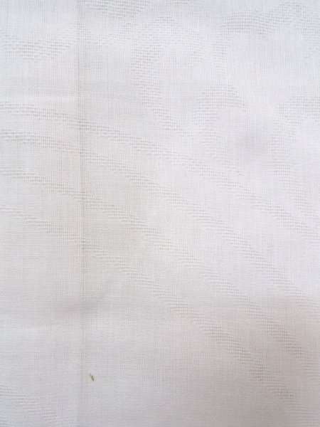 Photo7: Mint N0611F Vintage Japanese women   White JUBAN undergarment / Cotton. Cloud Rainbow design  (Grade A) (7)
