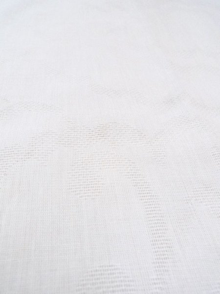 Photo10: Mint N0611F Vintage Japanese women   White JUBAN undergarment / Cotton. Cloud Rainbow design  (Grade A) (10)