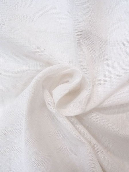 Photo12: Mint N0611F Vintage Japanese women   White JUBAN undergarment / Cotton. Cloud Rainbow design  (Grade A) (12)