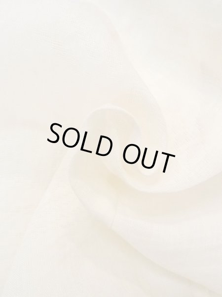 Photo11: Mint N0611H Vintage Japanese women   White JUBAN undergarment / Linen. Tall grass,   (Grade A) (11)