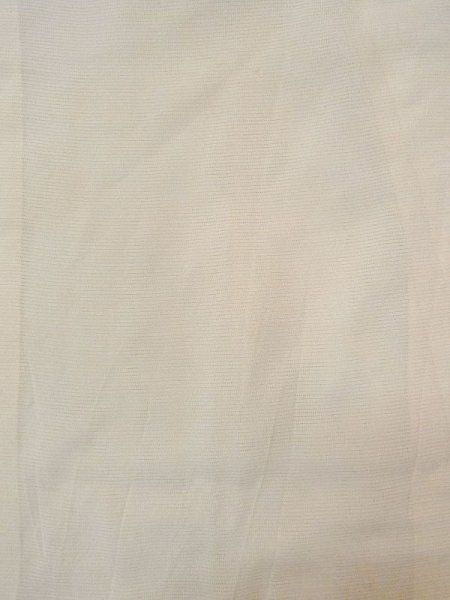 Photo3: N0611I Vintage Japanese women   Off White JUBAN undergarment / Silk. Stripes   (Grade B) (3)
