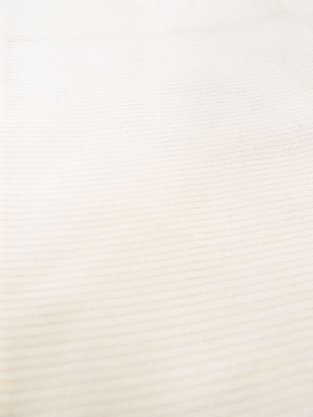 Photo10: N0611I Vintage Japanese women   Off White JUBAN undergarment / Silk. Stripes   (Grade B) (10)