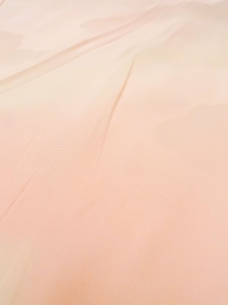 Photo10: N0611J Vintage Japanese women  Light Pink JUBAN undergarment / Silk. Gradation   (Grade C) (10)