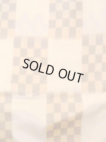 Photo4: N0611M Vintage Japanese women   Beige JUBAN undergarment / Silk. Quadrangle There is an impression of use.  (Grade C) (4)