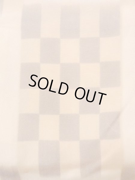 Photo5: N0611M Vintage Japanese women   Beige JUBAN undergarment / Silk. Quadrangle There is an impression of use.  (Grade C) (5)