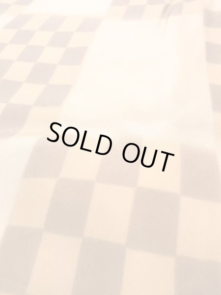 Photo8: N0611M Vintage Japanese women   Beige JUBAN undergarment / Silk. Quadrangle There is an impression of use.  (Grade C) (8)