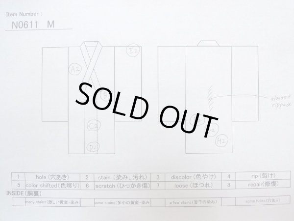 Photo13: N0611M Vintage Japanese women   Beige JUBAN undergarment / Silk. Quadrangle There is an impression of use.  (Grade C) (13)