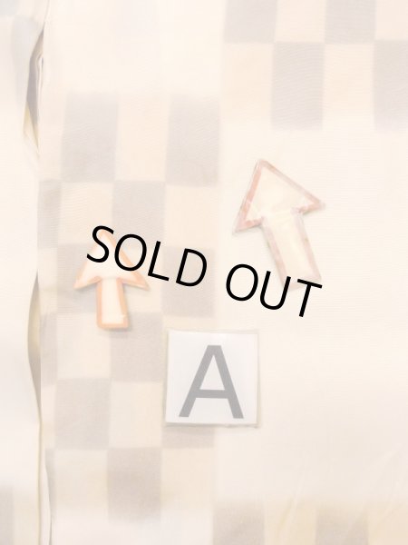 Photo14: N0611M Vintage Japanese women   Beige JUBAN undergarment / Silk. Quadrangle There is an impression of use.  (Grade C) (14)