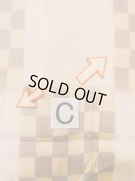 Photo16: N0611M Vintage Japanese women   Beige JUBAN undergarment / Silk. Quadrangle There is an impression of use.  (Grade C) (16)