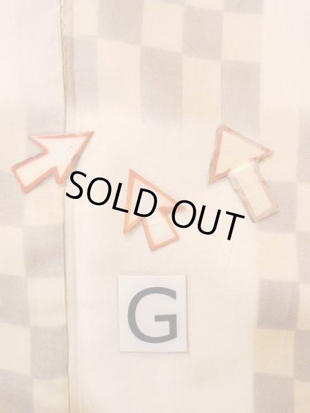 Photo20: N0611M Vintage Japanese women   Beige JUBAN undergarment / Silk. Quadrangle There is an impression of use.  (Grade C) (20)