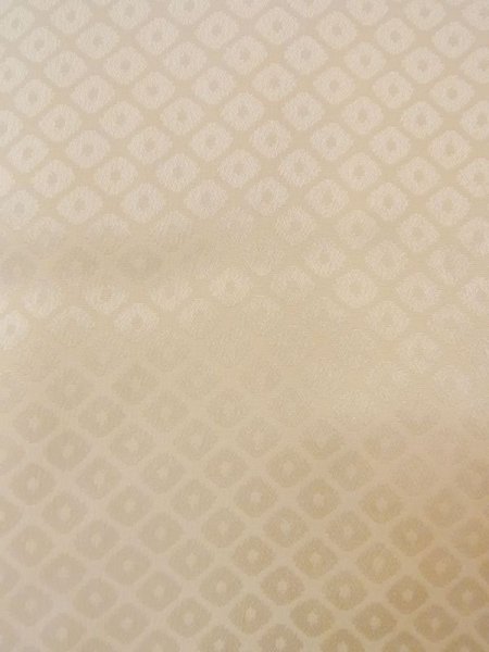 Photo5: N0611Q Vintage Japanese women  Shiny Ivory JUBAN undergarment / Silk. Dapple pattern   (Grade C) (5)
