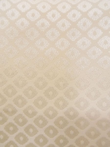 Photo6: N0611Q Vintage Japanese women  Shiny Ivory JUBAN undergarment / Silk. Dapple pattern   (Grade C) (6)