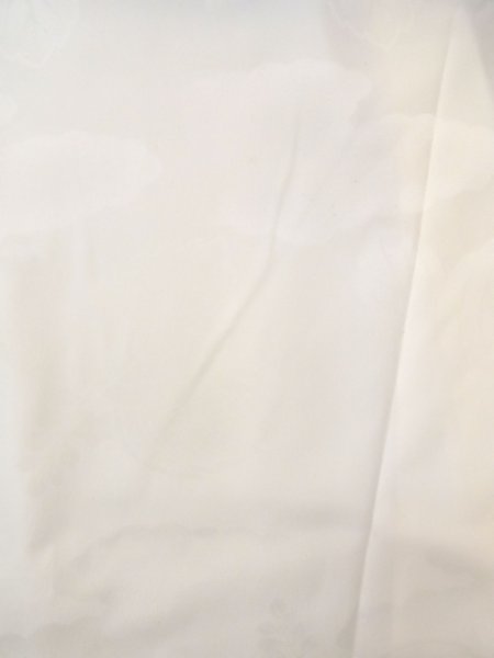 Photo3: N0611R Vintage Japanese women  Shiny White JUBAN undergarment / Synthetic. KIRI paulownia,   (Grade C) (3)