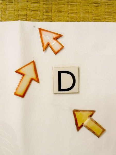 Photo17: N0611R Vintage Japanese women  Shiny White JUBAN undergarment / Synthetic. KIRI paulownia,   (Grade C) (17)