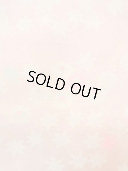 Photo5: N0611W Vintage Japanese women  Pale Pink JUBAN undergarment / Silk. Chrysanthemum,   (Grade D) (5)