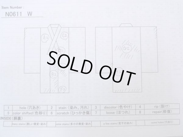 Photo13: N0611W Vintage Japanese women  Pale Pink JUBAN undergarment / Silk. Chrysanthemum,   (Grade D) (13)