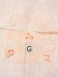 Photo20: N0611W Vintage Japanese women  Pale Pink JUBAN undergarment / Silk. Chrysanthemum,   (Grade D) (20)