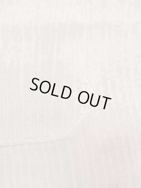 Photo4: N0624B Vintage Japanese Kimono   Ivory Cutting cloth Line Silk. (Grade C) (4)