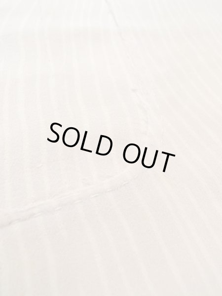 Photo7: N0624B Vintage Japanese Kimono   Ivory Cutting cloth Line Silk. (Grade C) (7)