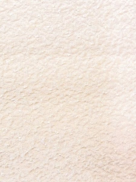 Photo4: N0624H Vintage Japanese Kimono   Ivory Cutting cloth  Silk. (Grade C) (4)