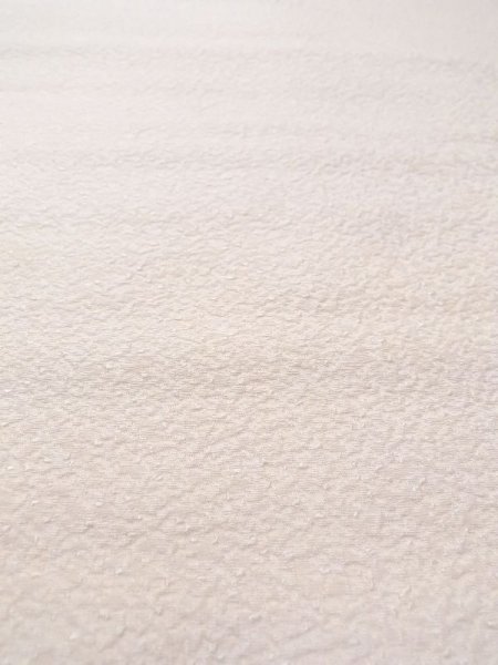 Photo7: N0624H Vintage Japanese Kimono   Ivory Cutting cloth  Silk. (Grade C) (7)
