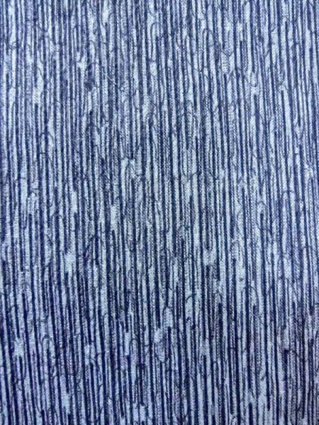 Photo3: N0624M Vintage Japanese Kimono  Grayish Light Blue Cutting cloth Line Cotton. (Grade A) (3)