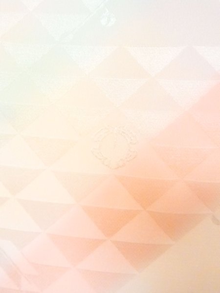 Photo4: N0624N Vintage Japanese Kimono  Shiny Multi Color Cutting cloth Triangle Silk. (Grade A) (4)