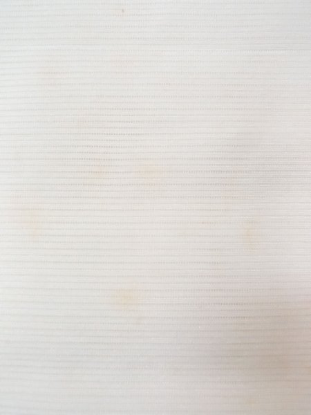 Photo5: N0624T Vintage Japanese Kimono   Off White Cutting cloth  Silk. (Grade D) (5)